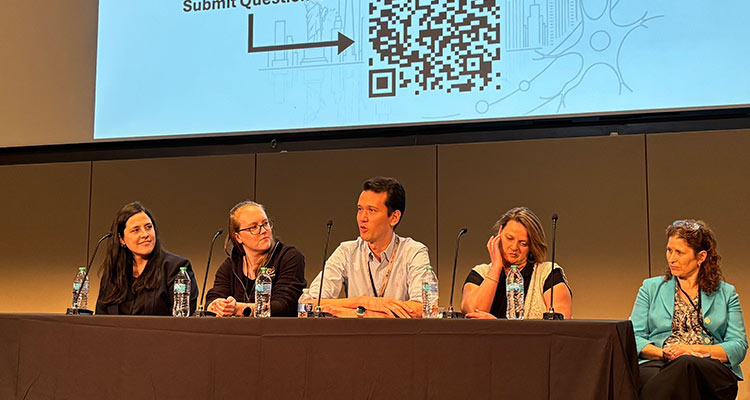 discussion panel at event